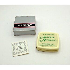 Arlington Automatics Vtg Barlow Advertising Tape Measure Grand Prairie Texas NIB